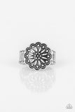 Desert Sunflower - Silver Ring - Paparazzi Accessories Ring Bedazzle Me Pretty Mobile Fashion Boutique
