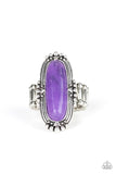 Desert Tranquility - Purple Ring - Paparazzi Accessories Ring Bedazzle Me Pretty Mobile Fashion Boutique