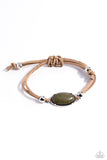 Desertscape Drive - Green Bracelet - Paparazzi Accessories Bracelet Bedazzle Me Pretty Mobile Fashion Boutique