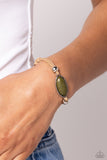 Desertscape Drive - Green Bracelet - Paparazzi Accessories Bracelet Bedazzle Me Pretty Mobile Fashion Boutique