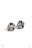 Destination Unknown - Black Clip-On Earrings - Paparazzi Accessories Clip-On Bedazzle Me Pretty Mobile Fashion Boutique
