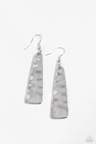 Detailed Definition - Silver Earrings - Paparazzi Accessories Earrings Bedazzle Me Pretty Mobile Fashion Boutique