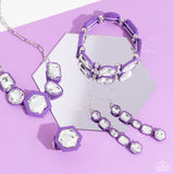 Developing Dignity - Purple Earrings - Paparazzi Accessories Earrings Bedazzle Me Pretty Mobile Fashion Boutique