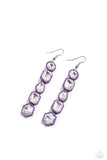 Developing Dignity - Purple Earrings - Paparazzi Accessories Earrings Bedazzle Me Pretty Mobile Fashion Boutique