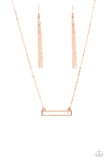 Devoted Darling - Copper Necklace - Paparazzi Accessories Necklace Bedazzle Me Pretty Mobile Fashion Boutique