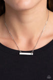 Devoted Darling - White Necklace - Paparazzi Accessories Necklace Bedazzle Me Pretty Mobile Fashion Boutique