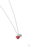Devoted Delicacy - Red Necklace - Paparazzi Accessories Necklace Bedazzle Me Pretty Mobile Fashion Boutique
