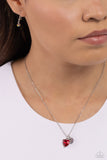 Devoted Delicacy - Red Necklace - Paparazzi Accessories Necklace Bedazzle Me Pretty Mobile Fashion Boutique