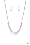 DEW a Double Take - Purple Necklace - Paparazzi Accessories Necklace Bedazzle Me Pretty Mobile Fashion Boutique