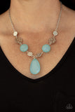 DEW What You Wanna DEW - Blue Necklace - Paparazzi Accessories Necklace Bedazzle Me Pretty Mobile Fashion Boutique