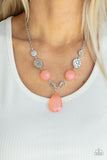 DEW What You Wanna DEW - Orange Necklace - Paparazzi Accessories Necklace Bedazzle Me Pretty Mobile Fashion Boutique