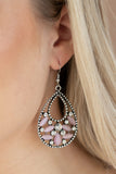 Dewy Dazzle - Pink Earrings - Paparazzi Accessories Earrings Bedazzle Me Pretty Mobile Fashion Boutique