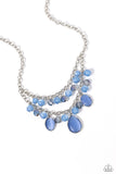 Dewy Disposition - Blue Necklace - Paparazzi Accessories Necklace Bedazzle Me Pretty Mobile Fashion Boutique