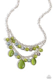 Dewy Disposition - Green Necklace - Paparazzi Accessories Necklace Bedazzle Me Pretty Mobile Fashion Boutique
