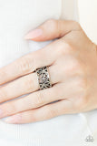 Di-VINE Design - Silver Ring - Paparazzi Accessories Ring Bedazzle Me Pretty Mobile Fashion Boutique