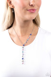 Diagonal Daydream - Multi Necklace - Paparazzi Accessories Necklace Bedazzle Me Pretty Mobile Fashion Boutique