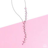 Diagonal Daydream - Pink Necklace - Paparazzi Accessories Necklace Bedazzle Me Pretty Mobile Fashion Boutique
