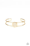 Dial Up The Dazzle - Gold Bracelet - Paparazzi Accessories Bracelet Bedazzle Me Pretty Mobile Fashion Boutique
