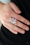 Diamond Daises - Pink Ring - Paparazzi Accessories Ring Bedazzle Me Pretty Mobile Fashion Boutique