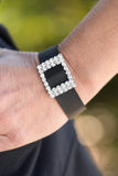 Diamond Diva - Black Bracelet - Paparazzi Accessories Bracelet Bedazzle Me Pretty Mobile Fashion Boutique