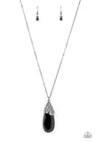 Dibs on the Dazzle - Black Necklace - Paparazzi Accessories Necklace Bedazzle Me Pretty Mobile Fashion Boutique