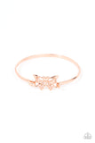 Did I FLUTTER? - Copper Bracelet - Paparazzi Accessories Bracelet Bedazzle Me Pretty Mobile Fashion Boutique