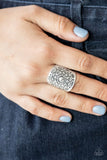 Dig It - Silver Ring - Paparazzi Accessories Ring Bedazzle Me Pretty Mobile Fashion Boutique