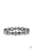 Dimensional Dazzle - Black Bracelet - Paparazzi Accessories Bracelet Bedazzle Me Pretty Mobile Fashion Boutique