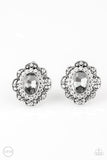 Dine and Dapper - Silver Clip-On Earrings - Paparazzi Accessories Clip-On Earrings Bedazzle Me Pretty Mobile Fashion Boutique