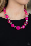 Dine and Dash - Pink Necklace - Paparazzi Accessories Necklace Bedazzle Me Pretty Mobile Fashion Boutique