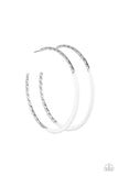 DIP, DIP, Hooray! - White Earrings - Paparazzi Accessories Earrings Bedazzle Me Pretty Mobile Fashion Boutique