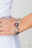 Disc Jockey - Purple Bracelet - Paparazzi Accessories Bracelet Bedazzle Me Pretty Mobile Fashion Boutique