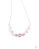 Disco Date - Pink Necklace - Paparazzi Accessories Necklace Bedazzle Me Pretty Mobile Fashion Boutique