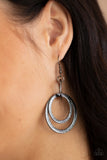 Distractingly Dizzy - Black Earrings - Paparazzi Accessories Earrings Bedazzle Me Pretty Mobile Fashion Boutique