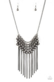 DIVA-de and Rule - Black Necklace - Paparazzi Accessories Necklace Bedazzle Me Pretty Mobile Fashion Boutique