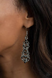 Diva Decorum - Black Earrings - Paparazzi Accessories Earrings Bedazzle Me Pretty Mobile Fashion Boutique
