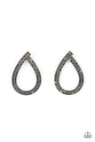 Diva Dust - Black Post Earrings - Paparazzi Accessories Post Earrings Bedazzle Me Pretty Mobile Fashion Boutique