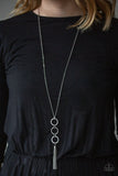Diva In Diamonds - White Necklace - Paparazzi Accessories Necklace Bedazzle Me Pretty Mobile Fashion Boutique