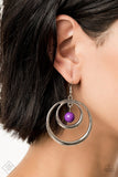 Diva Pop - Purple Earrings - Paparazzi Accessories Earrings Bedazzle Me Pretty Mobile Fashion Boutique