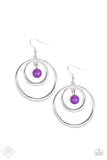 Diva Pop - Purple Earrings - Paparazzi Accessories Earrings Bedazzle Me Pretty Mobile Fashion Boutique