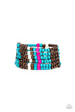 Dive into Maldives - Blue Bracelet - Paparazzi Accessories Bracelet Bedazzle Me Pretty Mobile Fashion Boutique