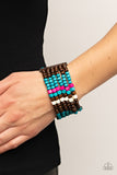 Dive into Maldives - Blue Bracelet - Paparazzi Accessories Bracelet Bedazzle Me Pretty Mobile Fashion Boutique