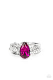 Dive into Oblivion - Pink Ring - Paparazzi Accessories Ring Bedazzle Me Pretty Mobile Fashion Boutique