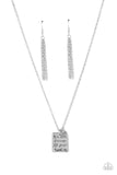 Divine Devotion - Silver Necklace - Paparazzi Accessories Necklace Bedazzle Me Pretty Mobile Fashion Boutique