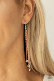 Divine Droplets - Copper Earrings - Paparazzi Accessories Earrings Bedazzle Me Pretty Mobile Fashion Boutique