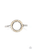 Divinely Desert - White Bracelet - Paparazzi Accessories Bracelet Bedazzle Me Pretty Mobile Fashion Boutique