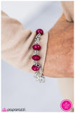 Divinely Divine - Pink Bracelet - Paparazzi Accessories Bracelet Bedazzle Me Pretty Mobile Fashion Boutique