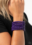 Diving in Maldives - Purple Bracelet - Paparazzi Accessories Bracelet Bedazzle Me Pretty Mobile Fashion Boutique