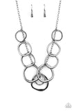 Dizzy With Desire - Black Necklace - Paparazzi Accessories Necklace Bedazzle Me Pretty Mobile Fashion Boutique