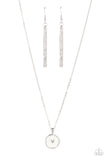 Do What You Love - White Necklace - Paparazzi Accessories Necklace Bedazzle Me Pretty Mobile Fashion Boutique